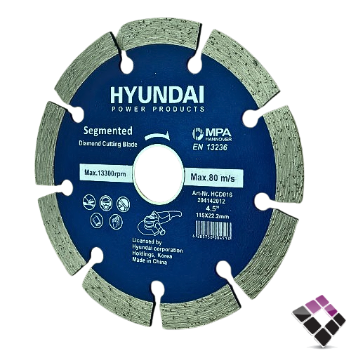 دسك صاروخ مشرشر قص رخام ماسي HYUNDAI هونداي جرانيت  صيني أزرق 4.5" رقم 204142012