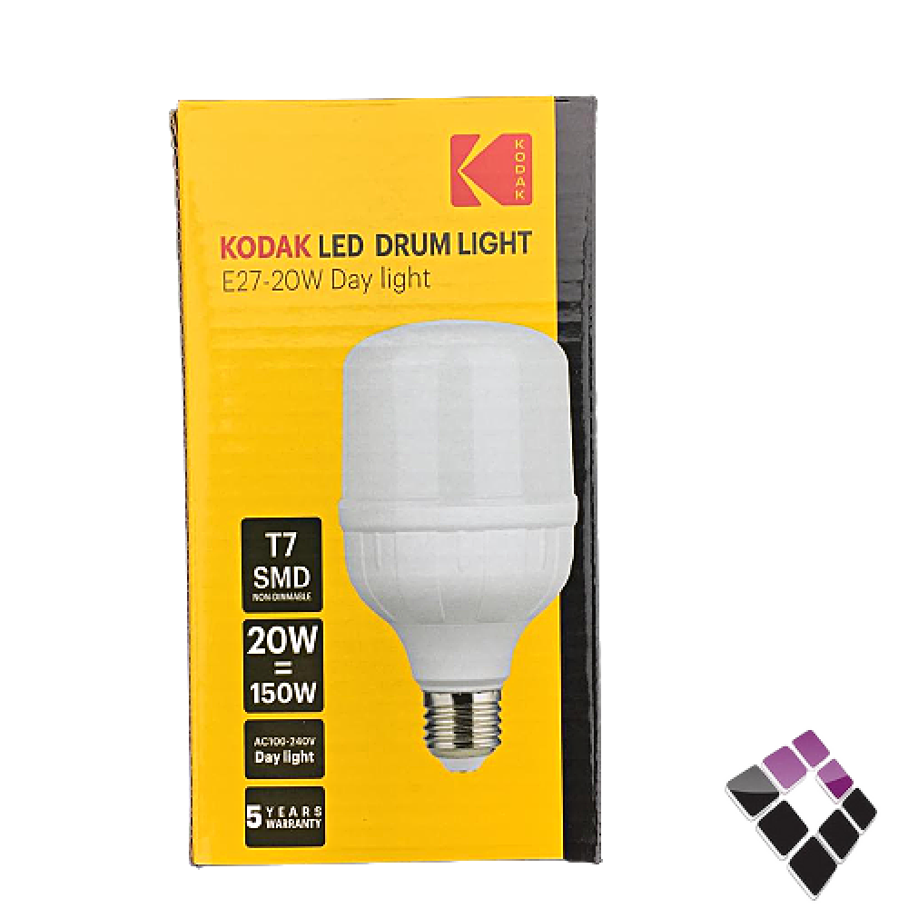 لمبة LED كبسولة كوداك KODAK صيني موديل SMD-T7 إضاءة أبيض 20W رقم KD-20-6500..