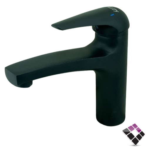 خلاط مغسلة أتمتك QUALITY صيني لون أسود مسكة بيضاوية ناعمة مع هراب ضغاط 10192000***