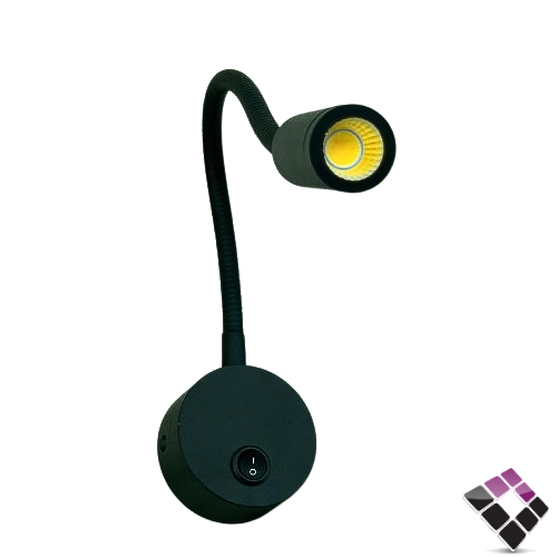 أبلك جدار لطش داخلي LED ديكور همر HUMMER موديل سوستة متحرك لون أسود 3W رقم WA-C55907/3W