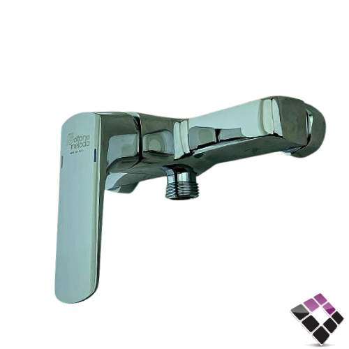 خلاط شطاف اتمتك OM-ottone meloda ايطالي أصلي نحاس مطلي كروم ثقيل موديل سونج SWING مسكة مربعة رقم SW100-11-002-C