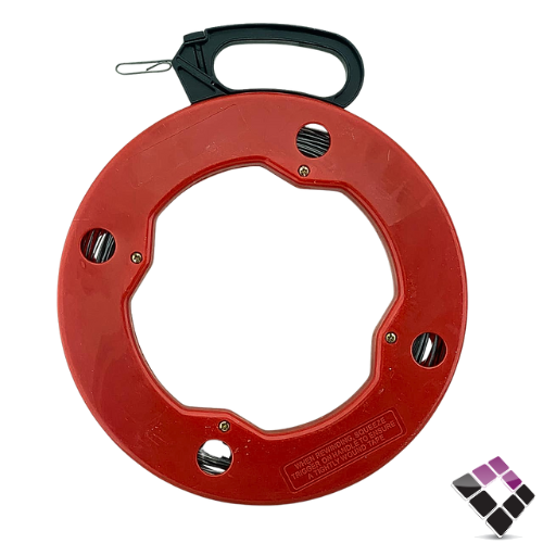 سوسته حديد ثقيل بكرة لون أحمر BRIX صيني طول 60 متر