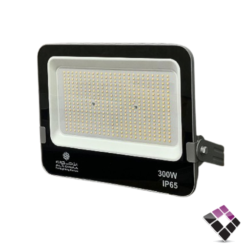 كشاف LED خارجي كوبس FLOOD الاضواء AL ADWAA سعودي اضاءة 4000K كريمي SMD نقاط 300W
