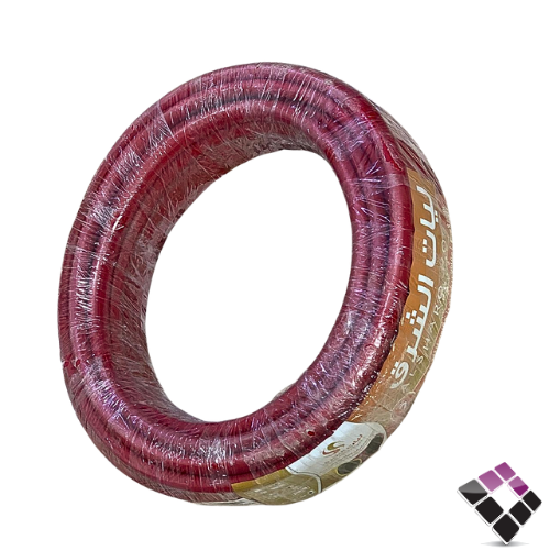 لي ماء الشرق مصنع العايد PVC لون أحمر طول 30 ياردة / 3/4"