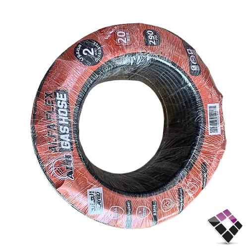 لي غاز و هواء العايد هاي برشر HIGH PRWSSURE الون أحمر + خط أسود 8 ملم 25 بار طول 40 متر