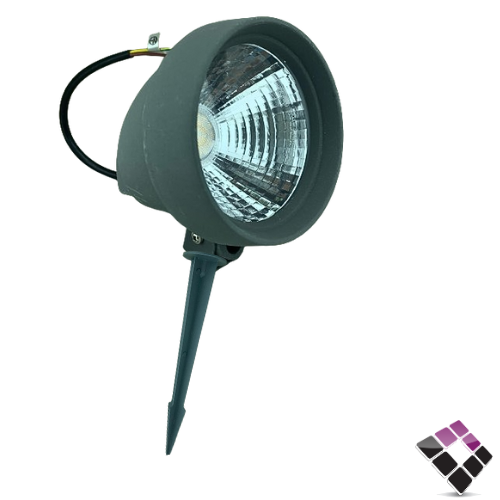كشاف حدائق LED غرس همر HUMMER صيني جرم رصاصي إضاءة 3000K أصفر 20W رقم HU-639-20W