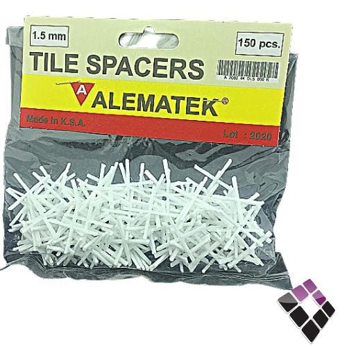 فواصل سيراميك 1.5 ملي شد الكيس 150حبة سعودي موديل الماني ALEMATEK