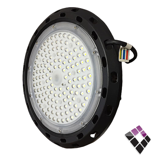 كشاف LED خارجي هنجر نقاط SMD ضاءة أبيض مزود بمبرد المنيوم NEW POWER  صيني جرم أسود 100W رقم 106039