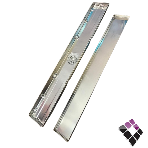 صفاية إستيل 316 ثقيل مخفي مفرغ للبلاط AQUA PLAST ايطالي مقاس 9*60 رقم LQ-218-60