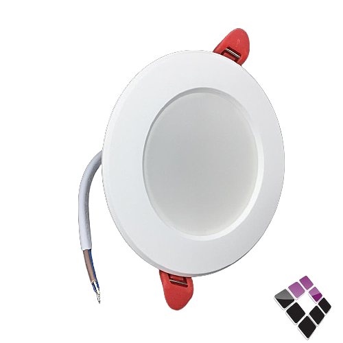 كشاف LED اسبوت داخلي إضاءة 6500K أبيض 7سم KODAK صيني شريحة SMD مثلج ترنس مدمج أقتصادي 5.5W رقم EKDL-SMD-5.5-6500