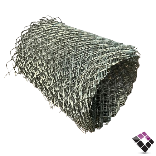 شبك تلييس حديد مجلفن 20 سم / 8 متر