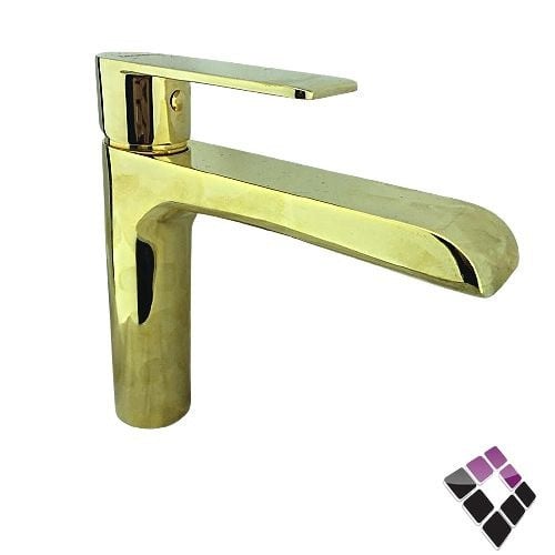 خلاط مغسلة اتمتك Teorema ايطالي لون ذهبي مسكة عريضة