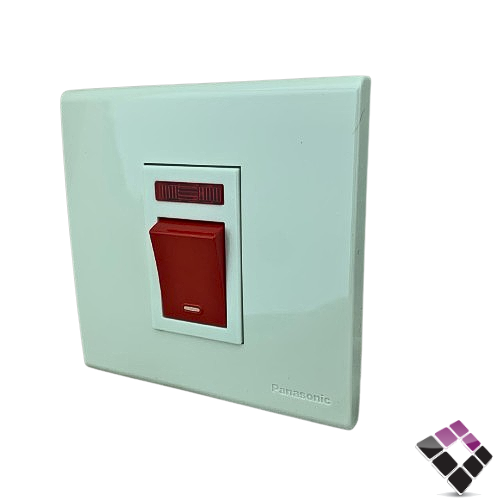 مفتاح مكيف أبيض عريض 7×7 باناسونيك Pansonic 45A