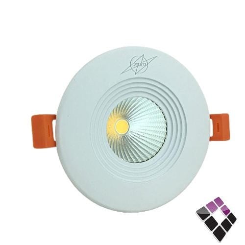 كشاف LED اسبوت لايت NASCO جرم ابيض متحرك إضاءة أصفر 7W رقم 3-6238***