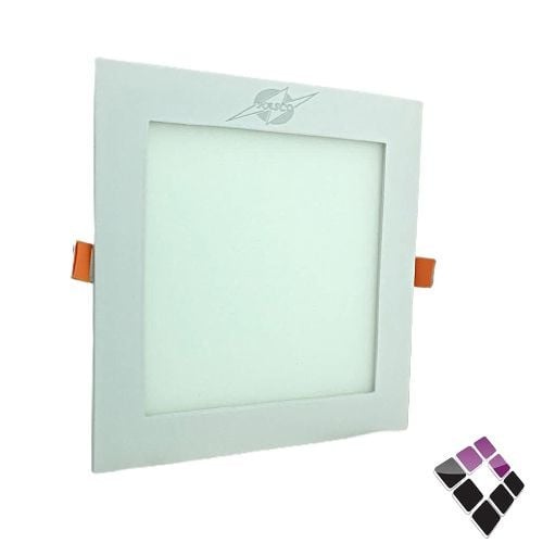 كشاف LED داون لايت داخلي NASCO بنل مربع جرم ابيض إضاءة أبيض 12W رقم 3-6238***