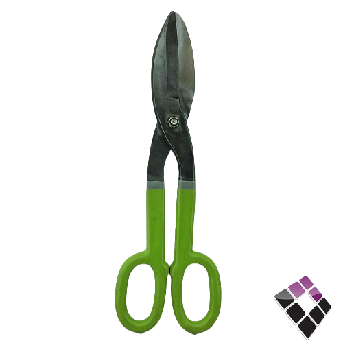 مقص شبك حديد CR-V صيني يد  ربل أسود + أخضر 12"