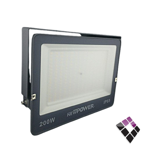 كشاف LED كوبس خارجي NEW POWER صيني نقاط SMD بروجكتر جرم رصاصي إضاءة 4000k كريمي 200W ...رقم الصنف (235321803)