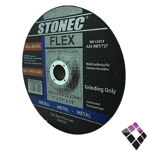 دسك صاروخ صنفرة جلخ حديد  STONEC ستونيك صيني 7" رقم 019-33