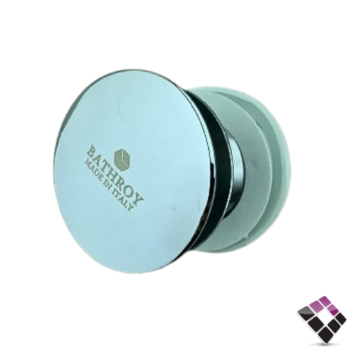 راس هراب ضغط اتمتك لون كروم BATHROY ايطالي 8 سم 1.1/4