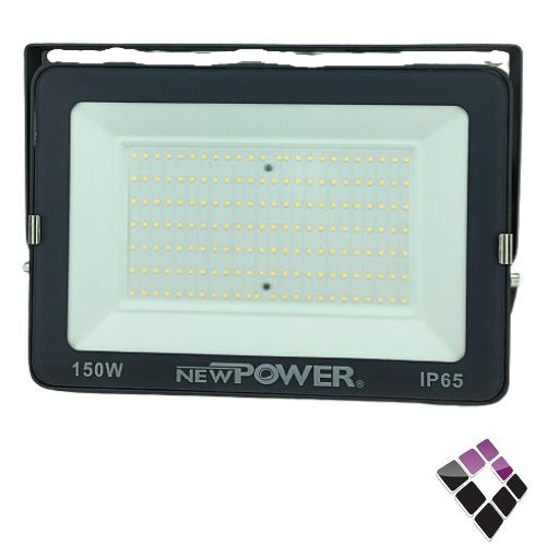 كشاف LED كوبس خارجي NEW POWER صيني نقاط SMD بروجكتر جرم رصاصي إضاءة 4000k كريمي 15300LM سطوع 150W