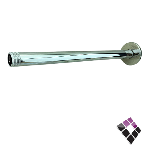 ماسورة ذراع طاسة سقف خلاط دش دفن مخفي نحاس مطلي كروم مدورة 40 سم BANERY الماني