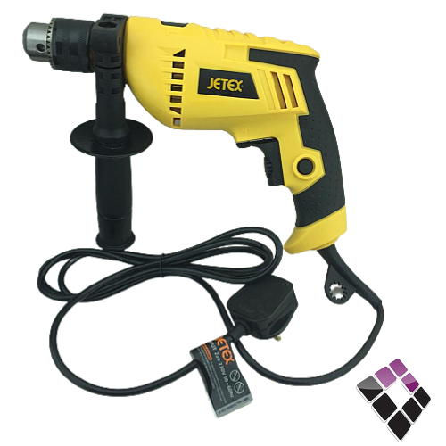 دريل جيتكس صيني موديل أمريكي اصلي أصفر موتور 550 وات مع همر JX7111