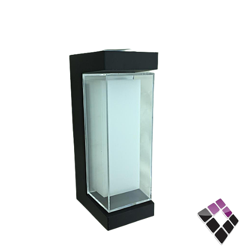 ابلك LED سور المنيوم لطش مستطيل همر HUMMER صيني موديل عدسة فوق +  تحت + إضاءة طولية أمامية لون أصفر 9578/14W...رقم الصنف (2353358)