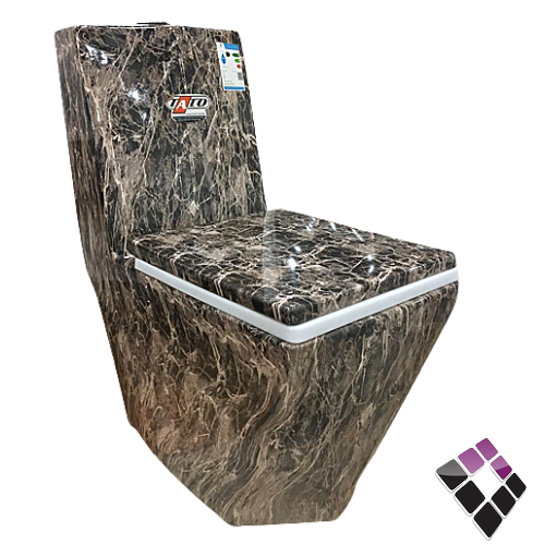 كرسي افرنجي TATO صيني لون بني رخامي موديل رخام أمبرادور