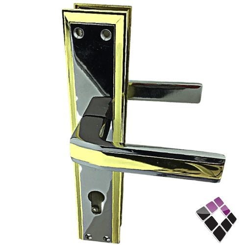 يد كالون BSG صيني طويل لون ذهبي + كروم لماع رقم 9015 /BN/GP