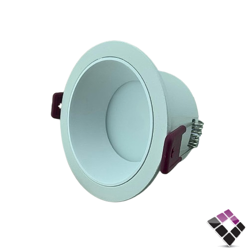 كشاف داخلي LED مانع توهج إضاءة SMD مثلج 4000K كريمي MOMaN pro  صيني جرم المنيوم أبيض 7 سم 2"×7W