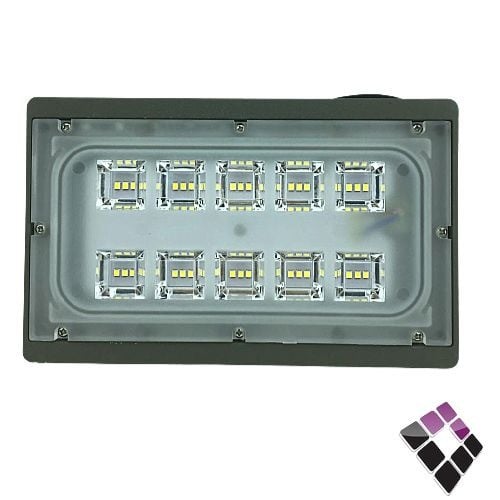 كشاف LED كوبس خارجي NEW POWER صيني موديل شرائح SMD عدسة بروجكتر مكبرة جرم رصاصي إضاءة أبيض 30W رقم 106028