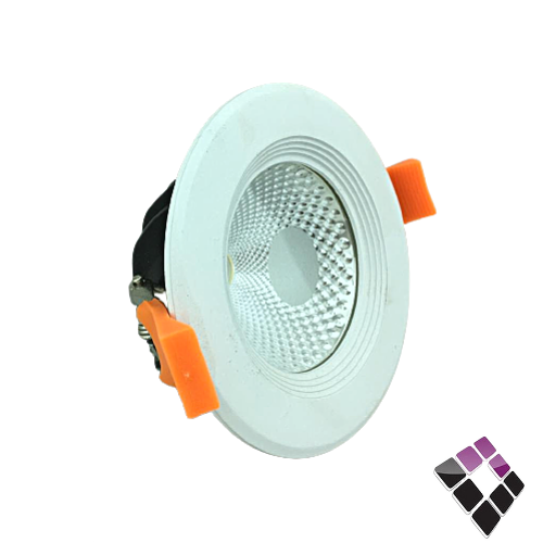 كشاف LED اسبوت داخلي RAND رند صناعة سعودية جرم ابيض إضاءة أبيض 7W رقمSL7 COB**