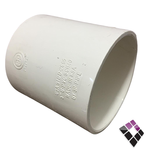 جلبة عادي UPVC بلاستيك أبيض 3P الخليجية سعودي ضغط 40 مقاس 3"