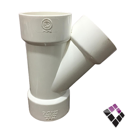 قسام Y واي UPVC بلاستيك أبيض 3P الخليجية سعودي ضغط 40 مقاس 2"