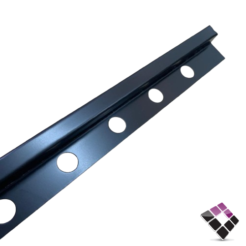 زاوية نهاية سيراميك المنيوم مربع DAR صيني لون أسود مقاس 12MM طول 2.45 متر رقم SS1250L