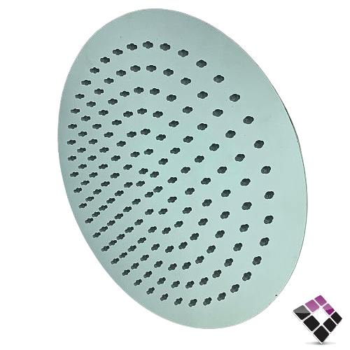 طاسة دش STAMINA صيني دائرية استل استيل SUS304 مطلي كروم + فتحات ربل 30×30