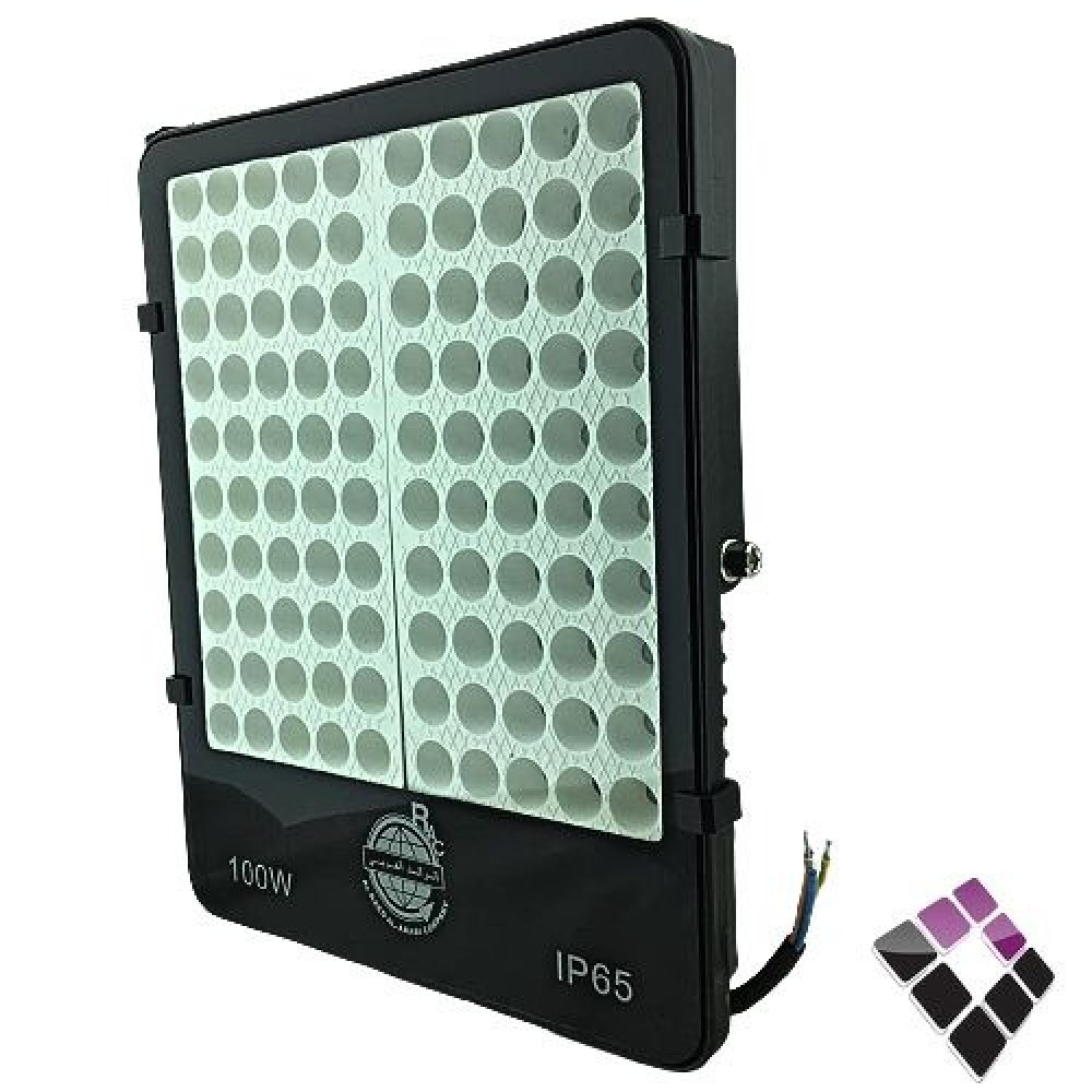كشاف LED خارجي كوبس FLOOD الرائد العربي AL RAED سعودي اضاءة أبيض SMD نقاط SC902 واسع الإنتشار IP65 100 W