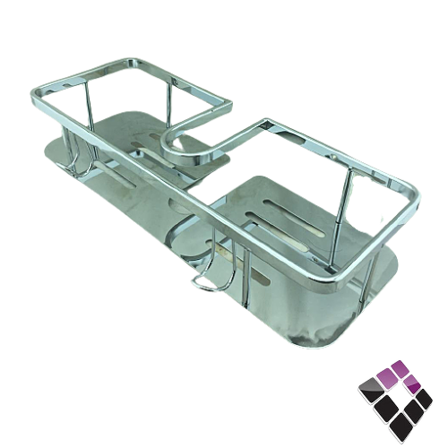 رف حمام 1 دور + علاقتين لون كروم MQ صيني رقم MQ-157C...رقم الصنف (37242103)