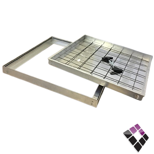 غطاء تفتيش الومنيوم ثقيل بشبك F A عمق 5سم 70×70***