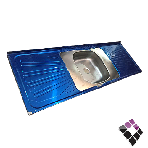 مجلى سعودي عادى حوض + رفين 1.50م×50 بدون هراب