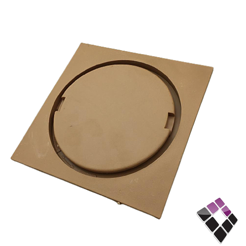 صفاية بلاستك بني قفل + تصريف تخصصي 15×15.\