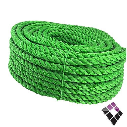 لفة حبل بلاستيك وطني 50 ياردة تقريبا 12 ملي