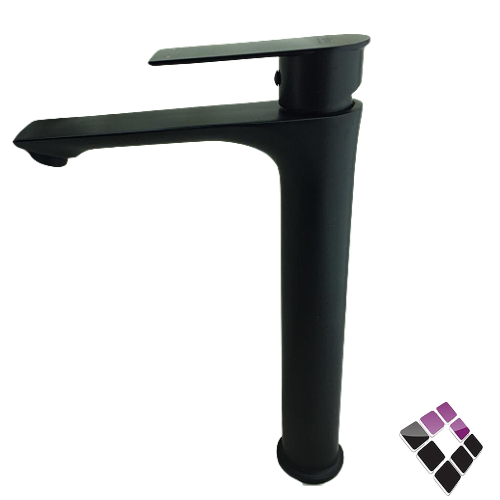 خلاط مغسلة اتمتك SCHMIDT/iMATRIX الماني مسكة مربعة لون أسود طويل