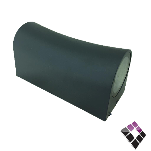 كشاف سور خارجي NEW POWER المنيوم لون أسود لمبة GU10 موديل دائري مقوس إضاءة أعلى +أسفل بدون لمبة  رقم 115019..رقم الصنف (2353349)