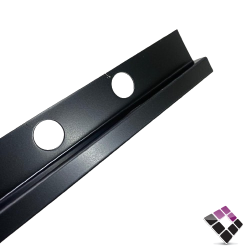 زاوية نهاية سيراميك المنيوم مربع DAR صيني لون أسود مقاس 10MM طول 2.45 متر رقم SS1060L