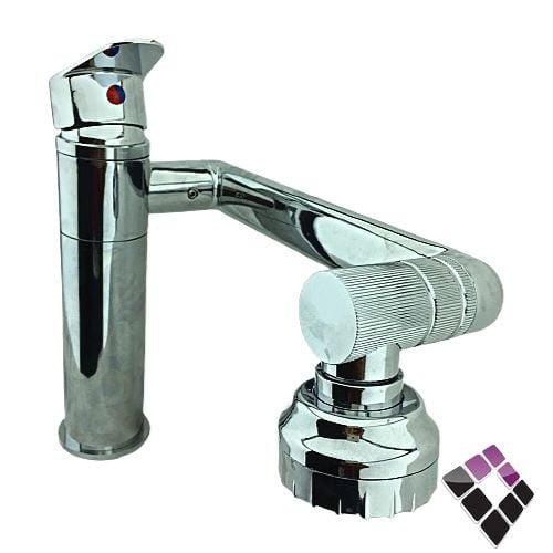 خلاط مغسلة 1 خرم شجرة اتمتيك متحرك جميع الاتجاهات لون كروم KANA صيني موديل KA-62424S/S