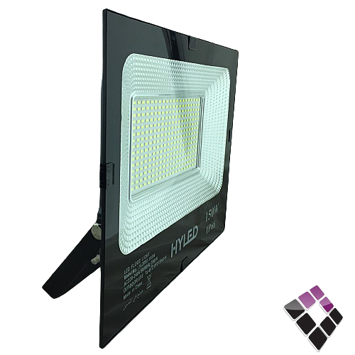 كشاف LED خارجي كوبس HYLED صيني جرم أسود إضاءة 6500K أبيض SMD نقاط 150 W