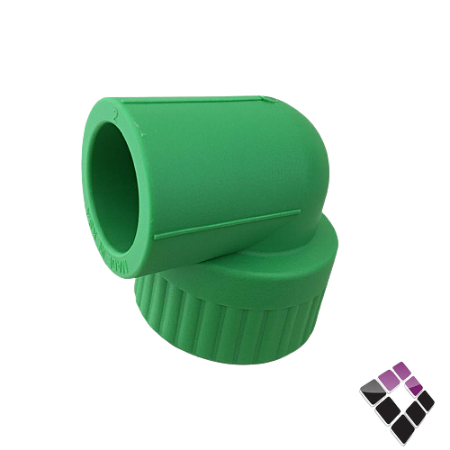 كوع  سن داخلى نحاس عسك سعودي  اخضر 32×1" ***  ASK