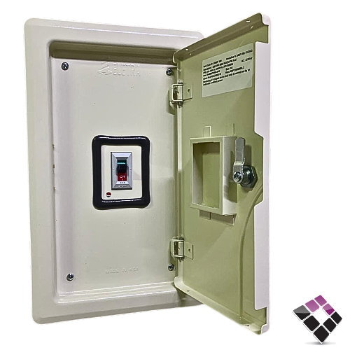 قاطع الترا ( الفنار ) MCB حساس 3فاز RAYSAN كامل بالعلبة A60 مطري خارجي WATER PROOF