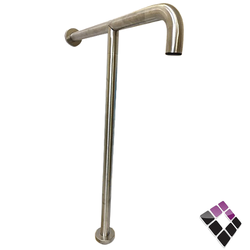 مقبض استل استيل SS304 مطفي ثقيل موديل T لكبار السن وذوي الاحتياجات الخاصة STAMINA صيني رقم AC-3335-SS.